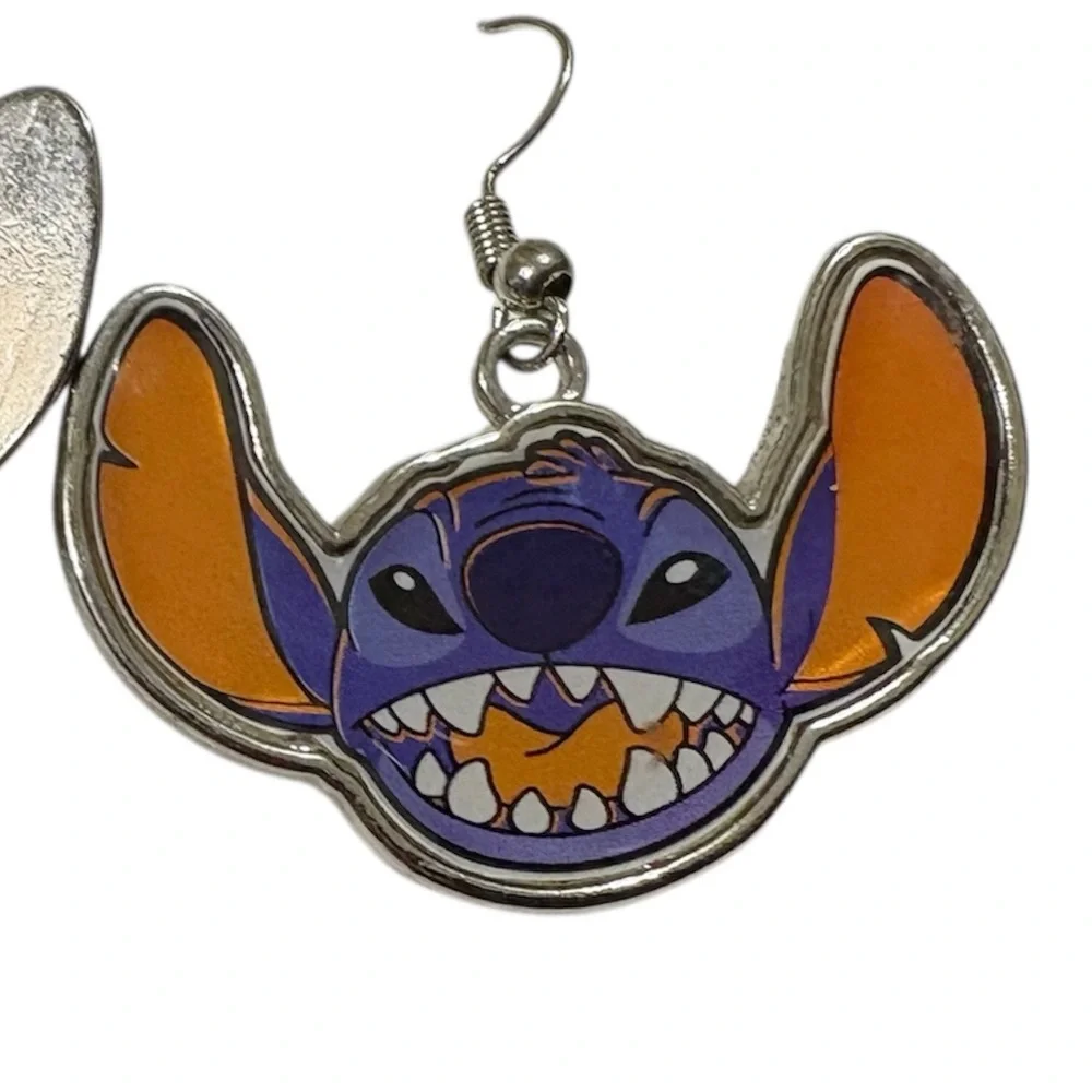 Disney “Stitch” Enamel Dangle Earrings‎ Hypoallergenic Disneyana NWOT